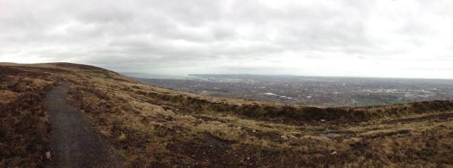 Views of Belfast and further east.