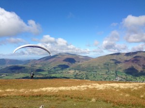 The most scenic descent from Clough Head wasn't on offer!