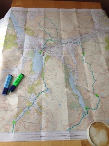 Marking out the course!
