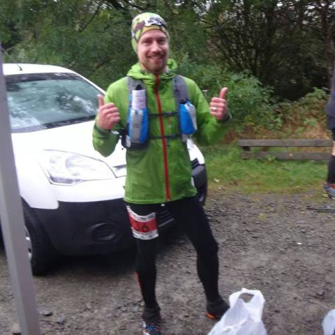 Wet and in good spirits at Wythburn checkpoint.