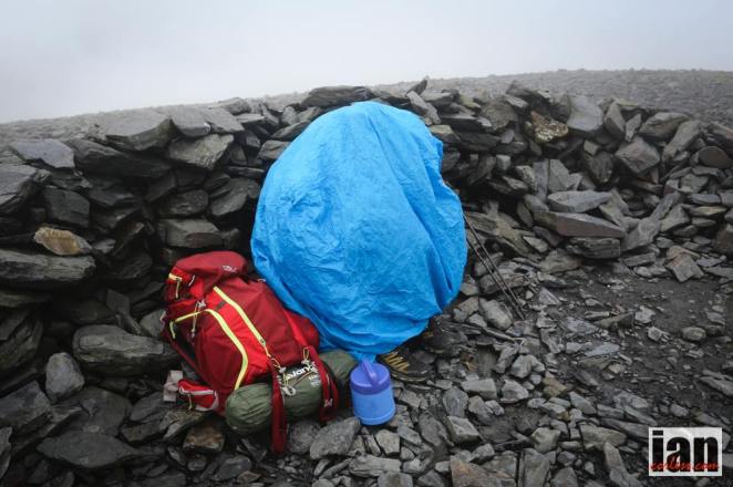 Mrs Simon Banks on top of Skiddaw! Photo by Ian Coreless