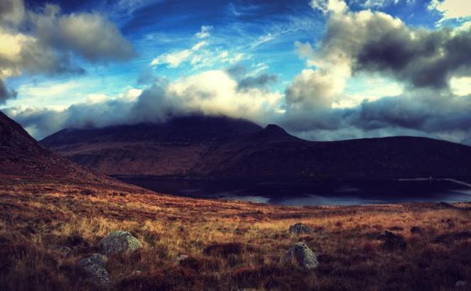 Slieve Binnian and Wee Binnian. I camped to the left of that wee bump!