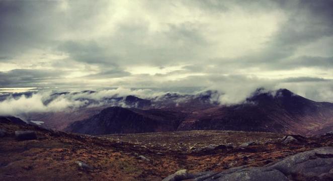Looking west from Slieve Lamagan